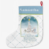 Polar Beer en Sneeuwman Kerstkous Grote Kerstsok (Achterkant)