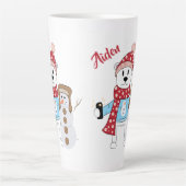 Polar Beer en Snowman Latte Mok (Voorkant)