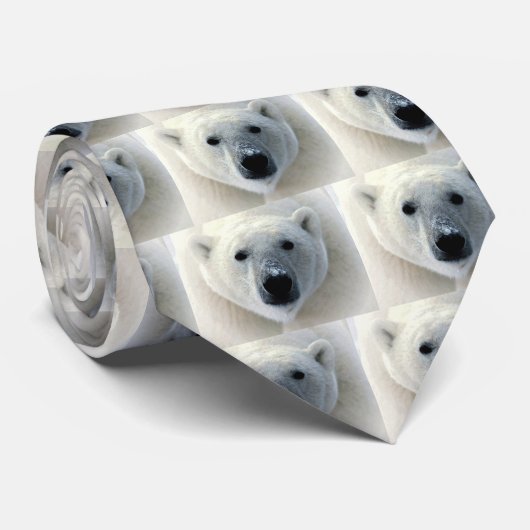 Polar Beer Face Stropdas (Opgerold)