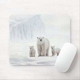 Polar Beer familie op ijs Muismat