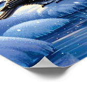 Polar Beer Familie Snowy Scene Schilderen Poster (Hoek)