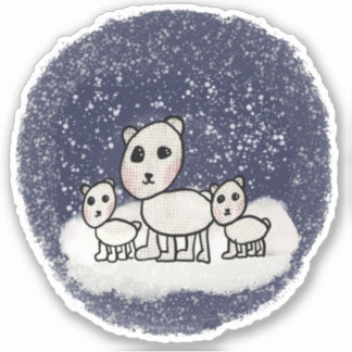 Polar Beer familie Sticker