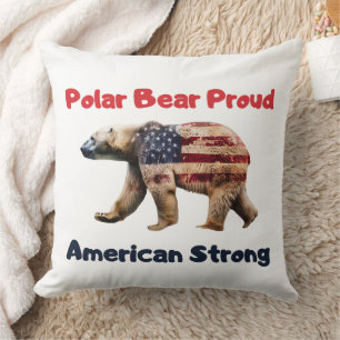 Polar Beer Flag Amerika Kussen