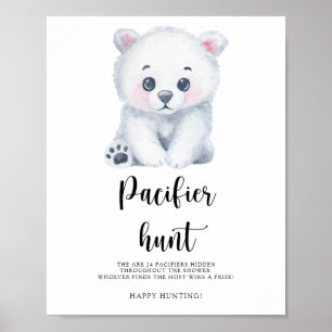 Polar beer - fopspeen jacht baby shower spel poste poster