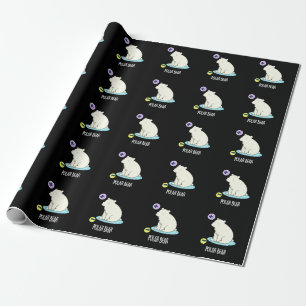 Polar Beer Funny Science Pun Dark BG Cadeaupapier