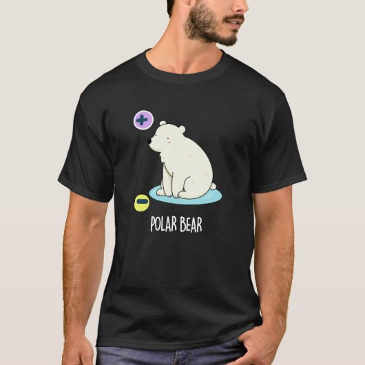 Polar Beer Funny Science Pun Dark BG T-shirt (Voorkant)