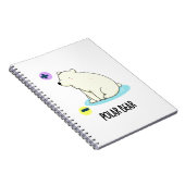 Polar Beer Funny Science Pun Notitieboek (Rechterzijde)