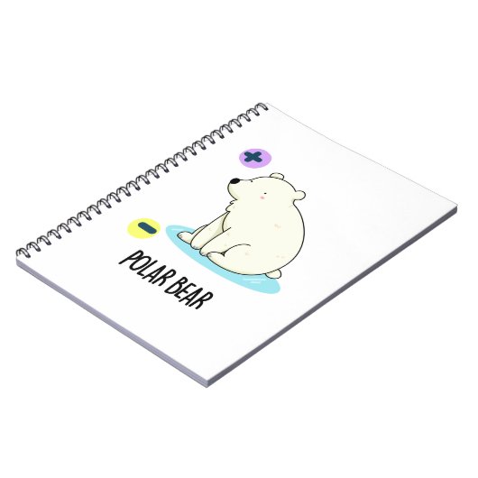 Polar Beer Funny Science Pun Notitieboek (Linkerzijde)