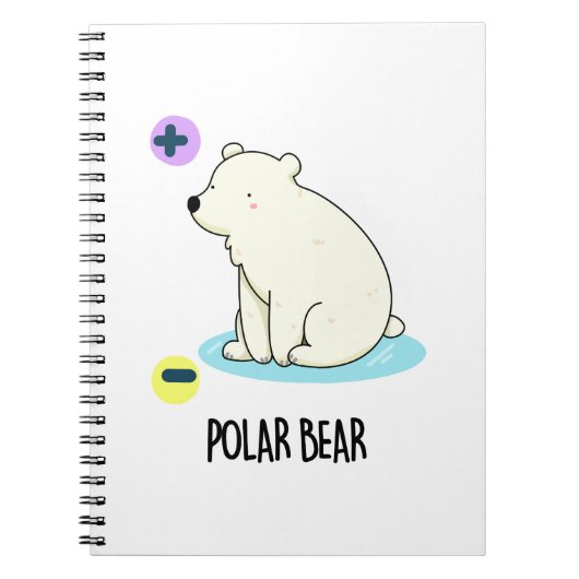 Polar Beer Funny Science Pun Notitieboek (Voorkant)