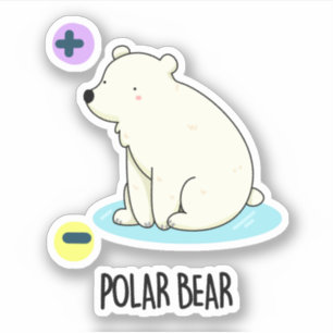 Polar Beer Funny Science Pun Sticker