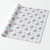 Polar Beer Gepersonaliseerde Gift Wrap Cadeaupapier (Uitgerold)