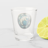 Polar Beer Glas in lood Style AI Art Shot Glass (Achterkant)