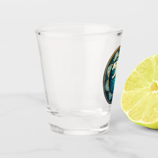 Polar Beer Glas in lood Style AI Art Shot Glass (Links)