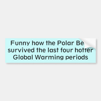 Polar Beer Global Warming Bumpersticker