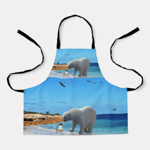 Polar Beer Groet, Kinder Full Print Schort