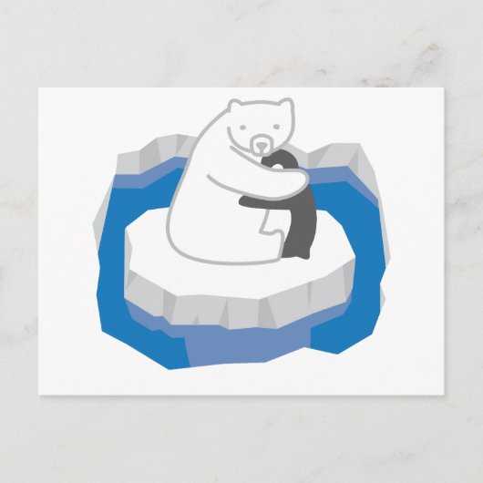 Polar Beer Hug Briefkaart (Voorkant)