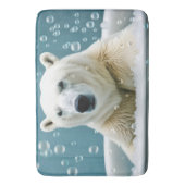 Polar Beer in bubbelbad Badmat (Voorkant Verticaal)