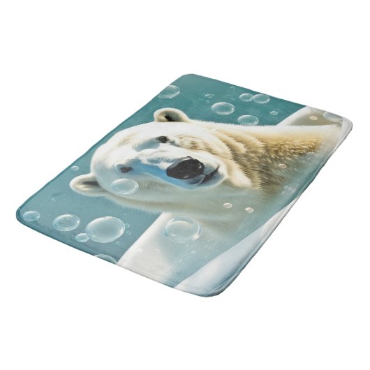 Polar Beer in bubbelbad Badmat (Gekanteld)