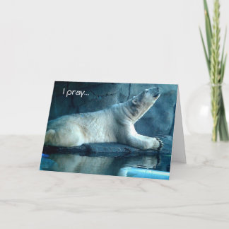 Polar Beer in het gebed Verjaardag Kaart