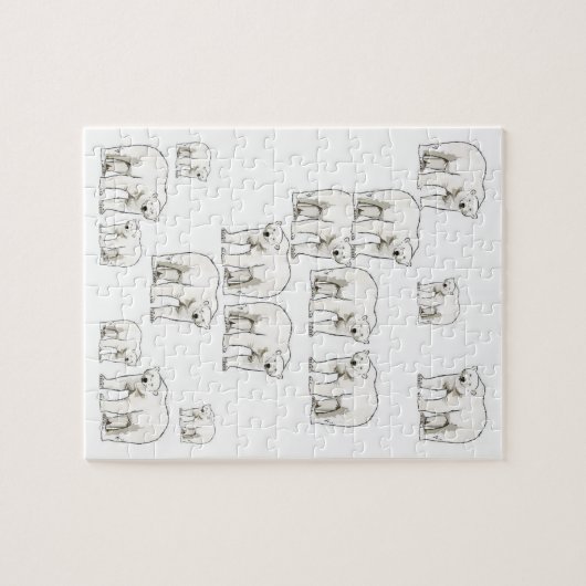 Polar Beer Jigzaag Puzzle Legpuzzel (Horizontaal)