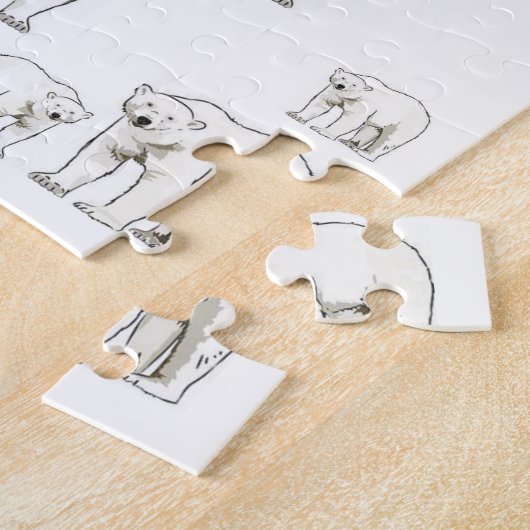 Polar Beer Jigzaag Puzzle Legpuzzel (Zijkant)