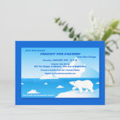 Polar Beer Jump Invitation Kaart (Staand voorkant)