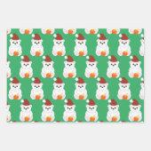 Polar beer kerstkerstkerstkerstkerstkerstkerstman inpakpapier vel (Voorkant 3)