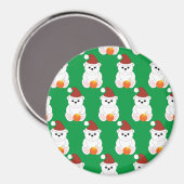 Polar beer kerstkerstkerstkerstkerstkerstkerstman magneet (Voorkant / Achterkant)