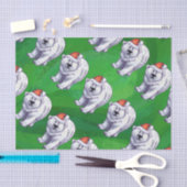 Polar Beer Kerstmis: groen Tissuepapier (Craft)