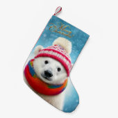 Polar Beer Kerstmuts en sjaal Kleine Kerstsok (Voorkant (Hangend))