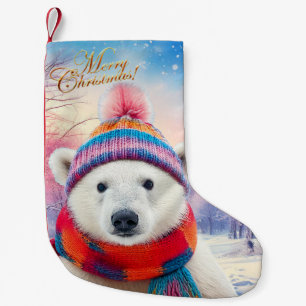 Polar Beer Kerstmuts en sjaal Kleine Kerstsok