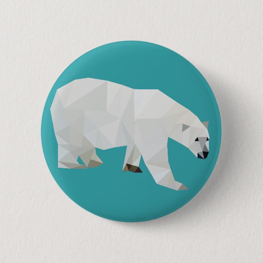 Polar Beer-knoppenbadge Ronde Button 5,7 Cm (Voorkant)