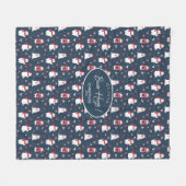 Polar Beer Knuffels Kerstjaar ID851 Fleece Deken (Voorkant (Horizontaal))