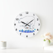 Polar Beer Koude wandklok Grote Klok (Huis)