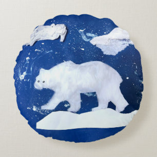 Polar Beer "Kunst voor kinderen" Rond Kussen