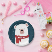 Polar Beer l Kerstmis l Holiday - Speciaal geperso Papieren Bordje (Feest)