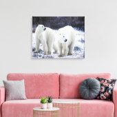 Polar Beer Love Canvas Afdruk (Insitu (Woonkamer))