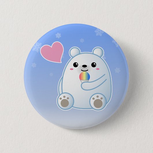Polar Beer Love Ronde Button 5,7 Cm (Voorkant)