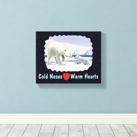 Polar Beer - Mama Nose Best Canvas Afdruk (Insitu (Houten vloer))