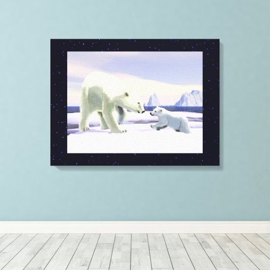 Polar Beer - Mama Nose Best Canvas Afdruk (Insitu (Houten vloer))