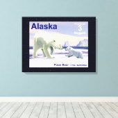 Polar Beer - Mama Nose Best Canvas Afdruk (Insitu (Houten vloer))