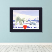 Polar Beer - Mama Nose Best Canvas Afdruk (Insitu (Houten vloer))