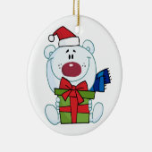 Polar Beer met cadeau Keepsake vakantie Ornament (Rechts)