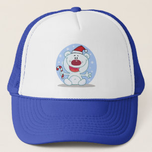 Polar Beer met Candy Cane Vakantie Tshirts Trucker Pet