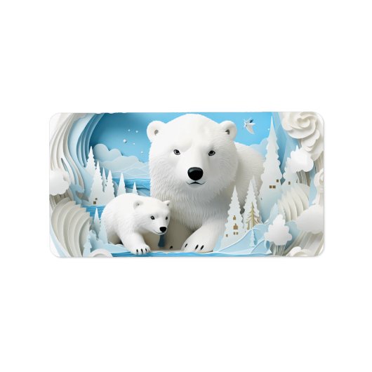 Polar Beer met Cub Arctic Ocean White Winter Etiket (Voorkant)