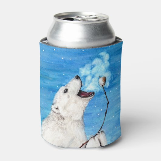 Polar-Beer met geroosterde moerasmallow Blikjeskoeler (Blikje Voorkant)