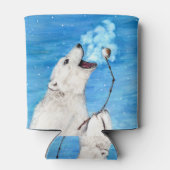 Polar-Beer met geroosterde moerasmallow Blikjeskoeler (Achterkant)