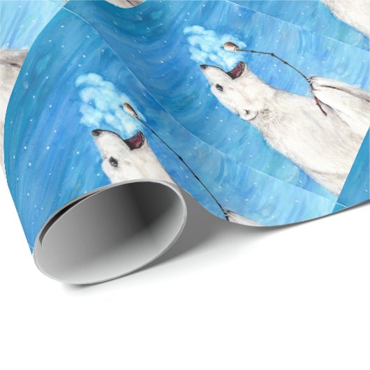 Polar-Beer met geroosterde moerasmallow Cadeaupapier (Rol Hoek)