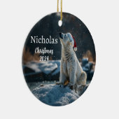 Polar Beer met Santa Pet gepersonaliseerd Ornament (Rechts)