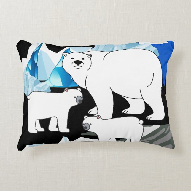 Polar Beer Moeder Accent Kussen (Voorkant)